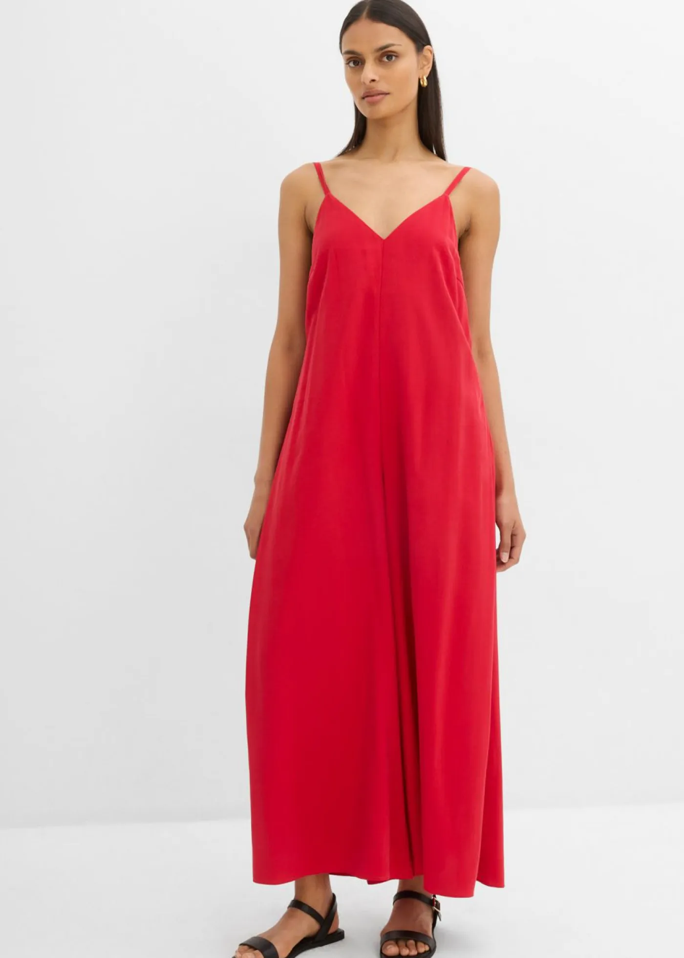 New Mono de mezcla de viscosa con tirantes ajustables Mujer Esenciales|Monos