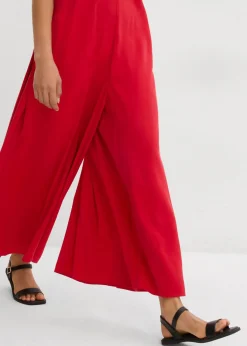 New Mono de mezcla de viscosa con tirantes ajustables Mujer Esenciales|Monos
