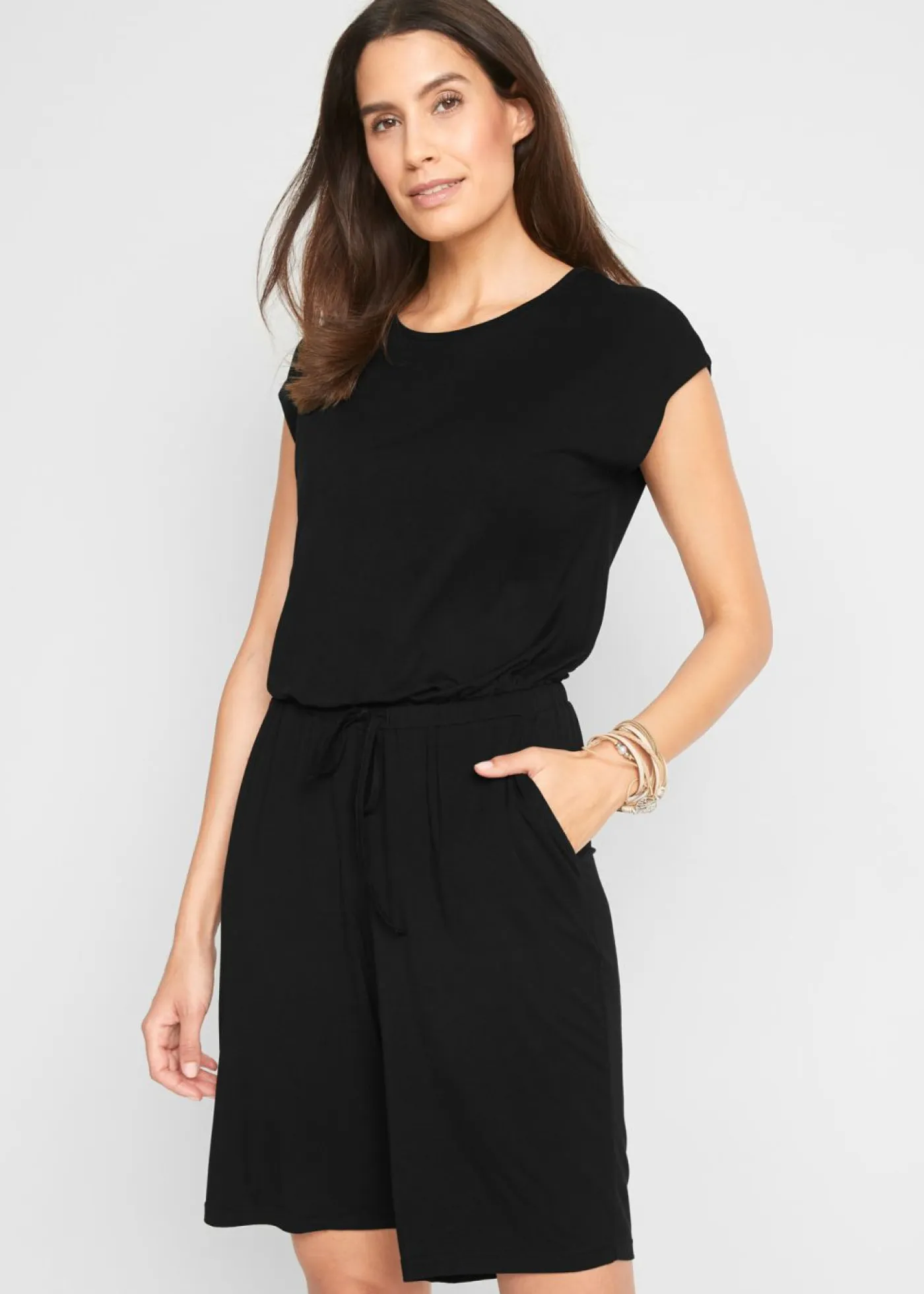 Online Mono de mezcla de viscosa suave Mujer Monos