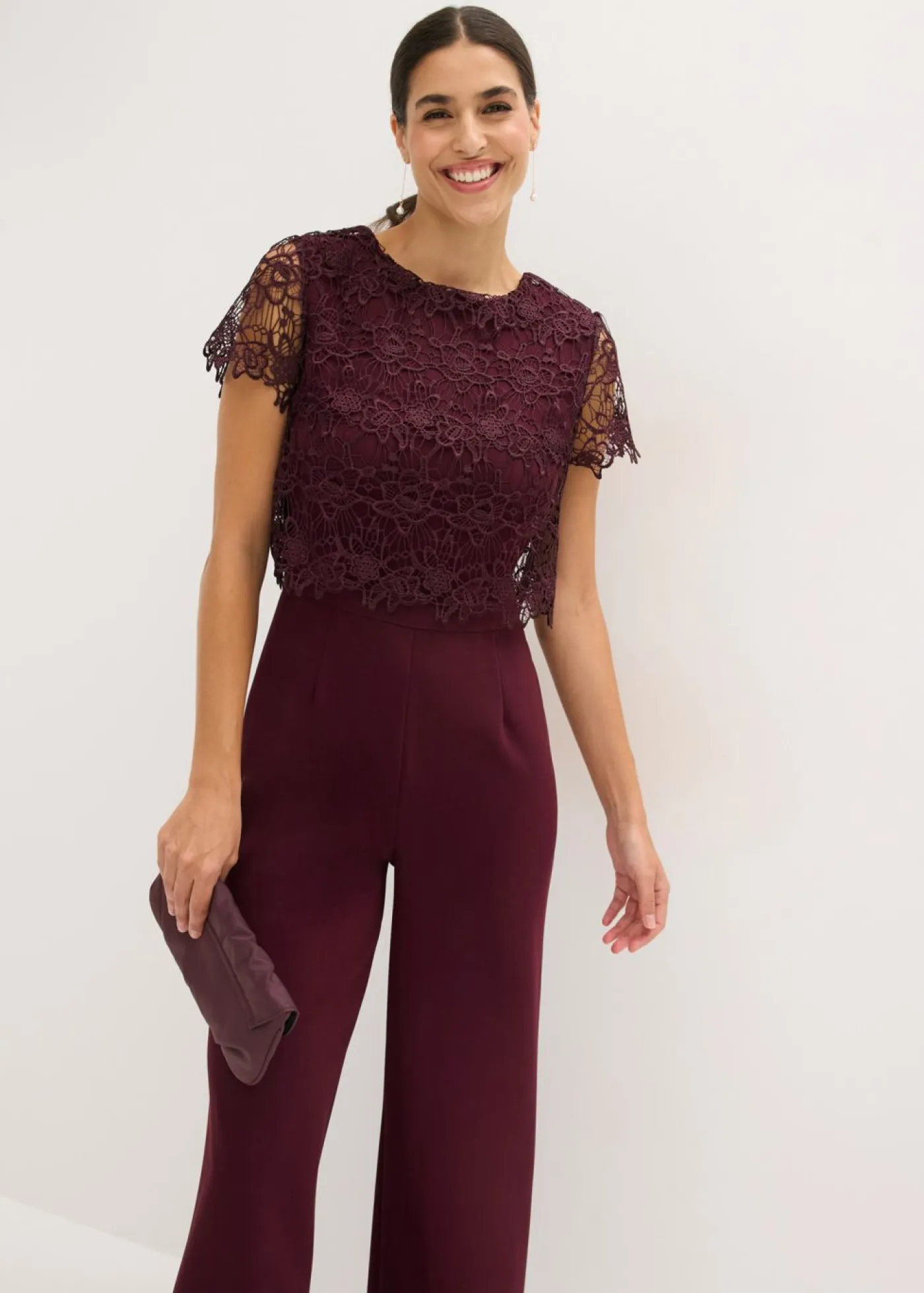 Clearance Mono de neopreno suave con encaje Mujer Monos|Tallas Pequeñas