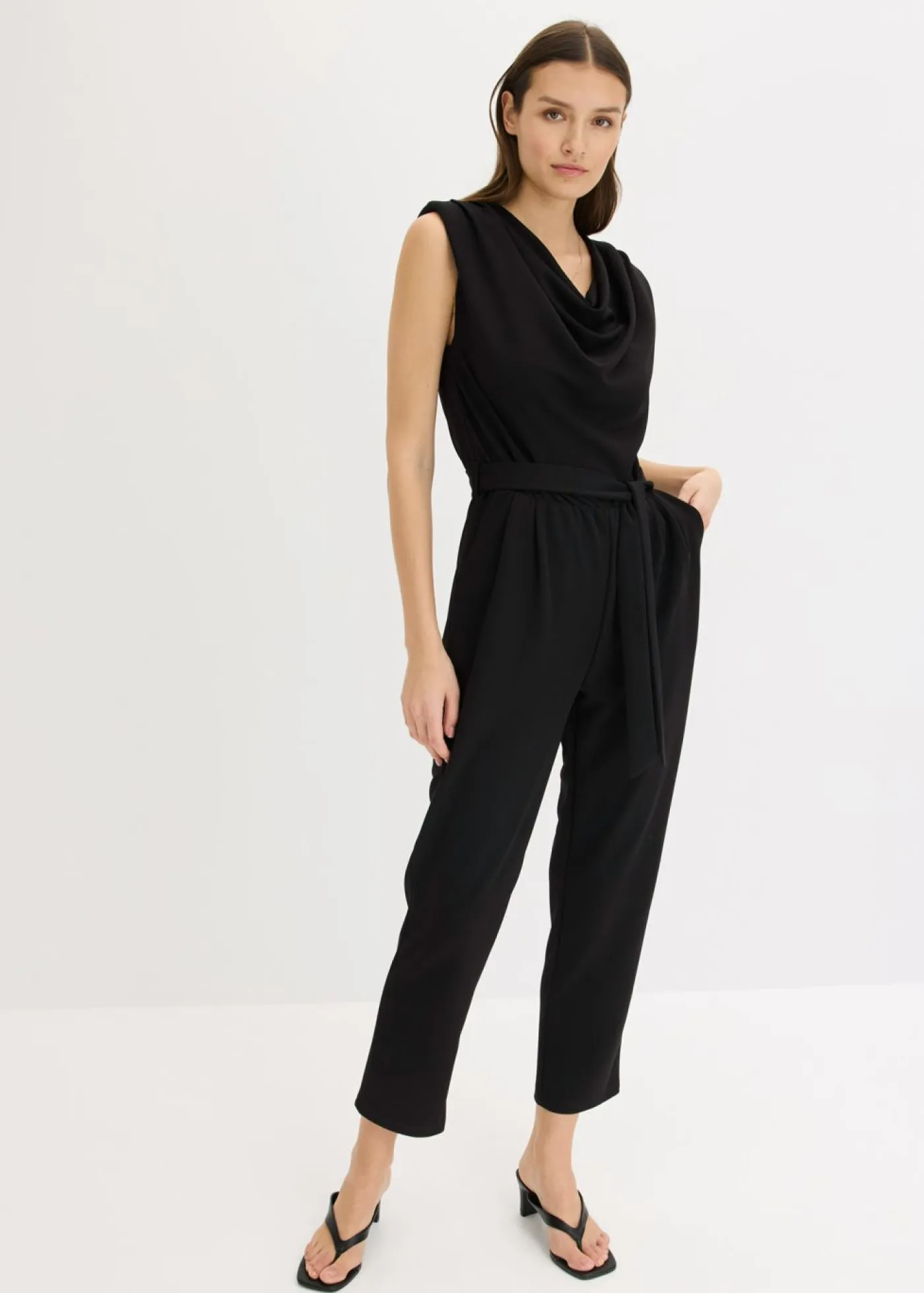 Discount Mono de punto con hombreras Mujer Monos