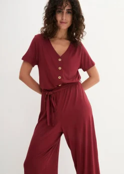 Discount Mono de punto de mezcla de viscosa Mujer Monos