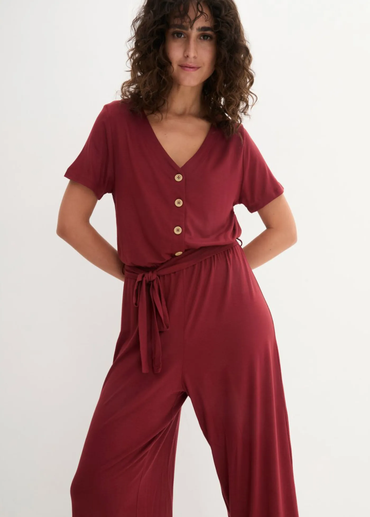 Discount Mono de punto de mezcla de viscosa Mujer Monos