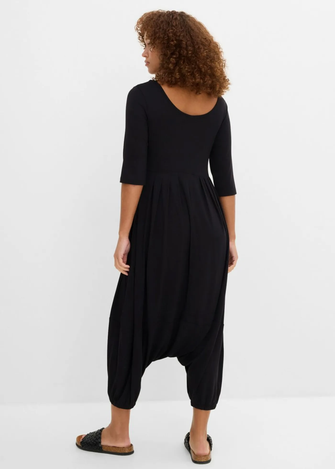 Sale Mono de punto de mezcla de viscosa fluida Mujer Monos