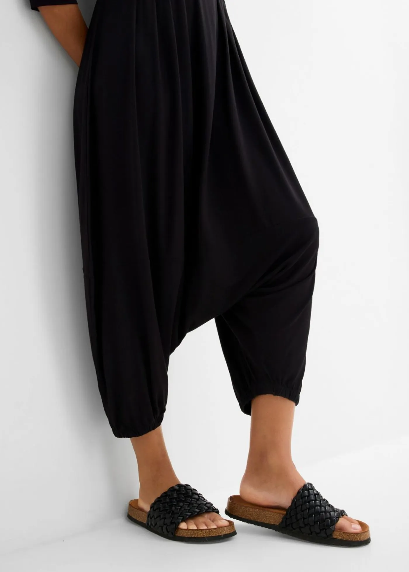 Sale Mono de punto de mezcla de viscosa fluida Mujer Monos