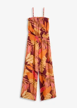 Hot Mono estampado de viscosa fluida Mujer Monos