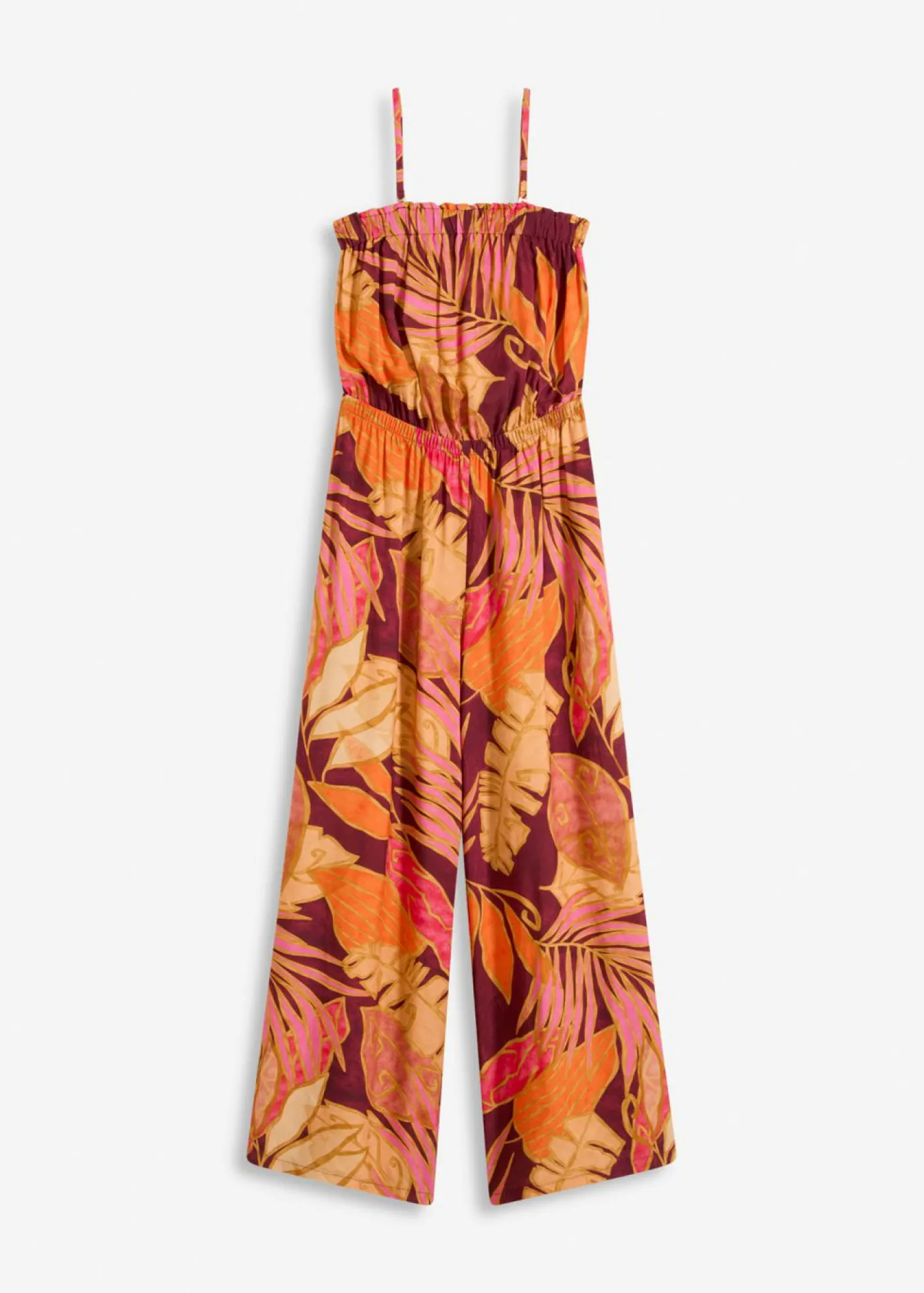 Hot Mono estampado de viscosa fluida Mujer Monos