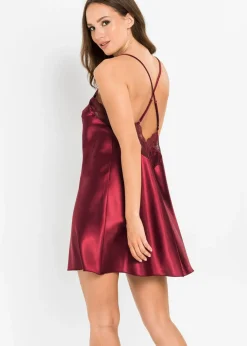 Discount Negliglé de satén Mujer Corsés|Lencería