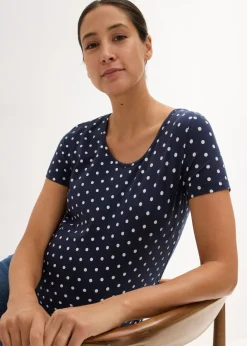 Hot Pack de 2 camisetas premamá de algodón orgánico Mujer Premamá