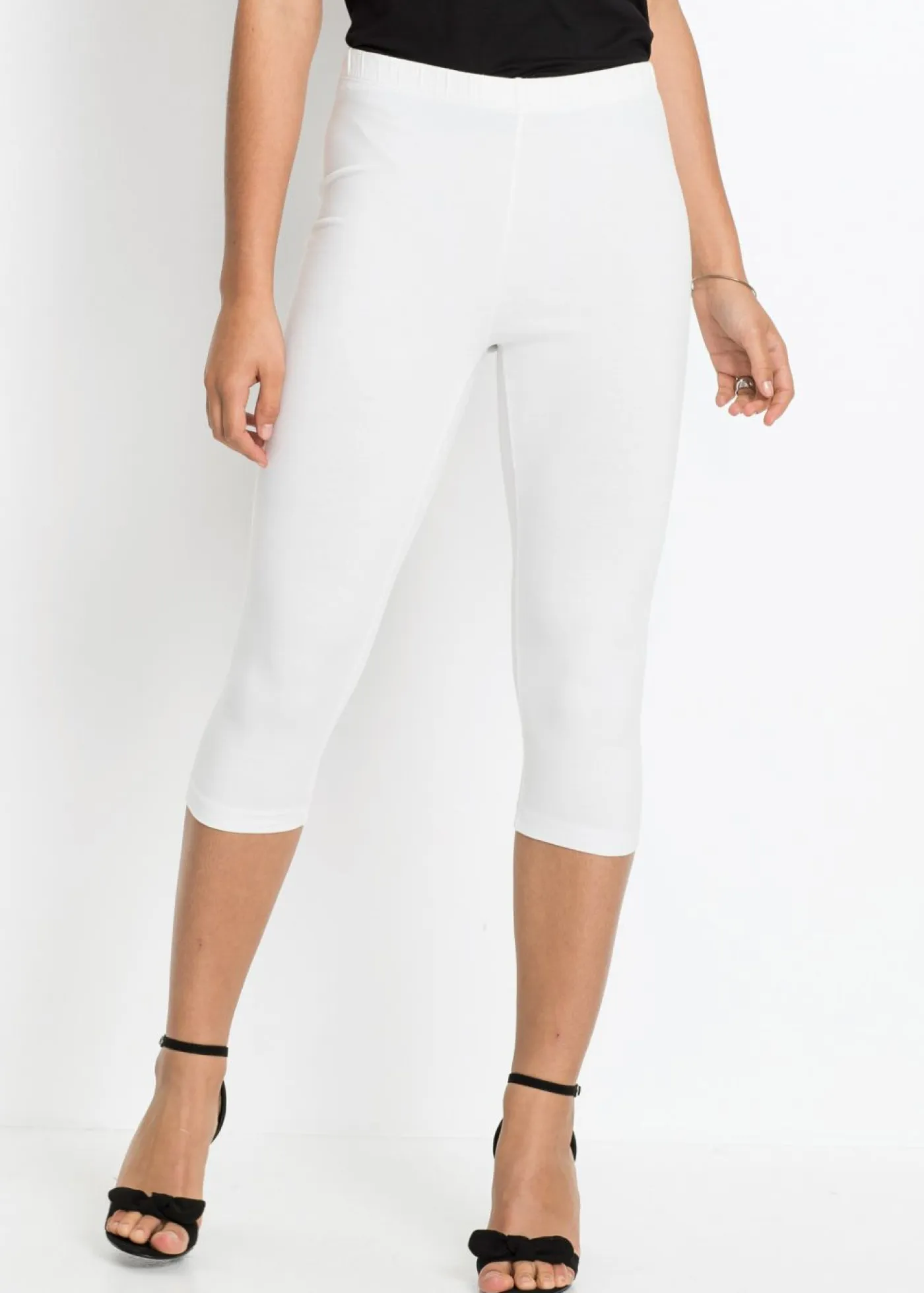 Online Pack de 2 leggings cropped Mujer Básicos|Pantalones
