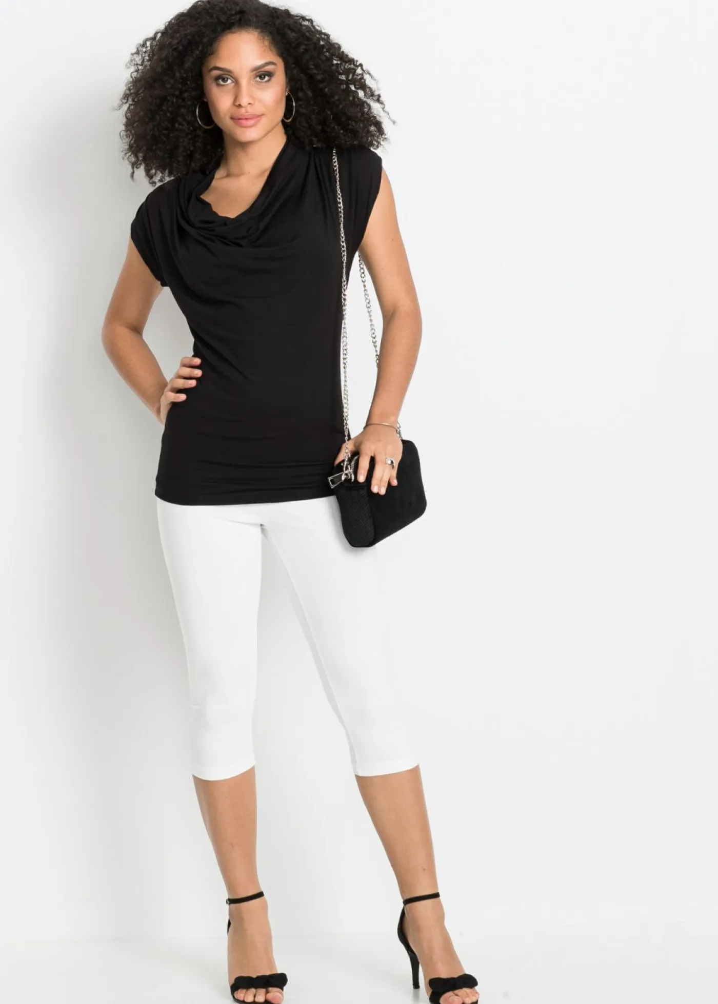 Online Pack de 2 leggings cropped Mujer Básicos|Pantalones