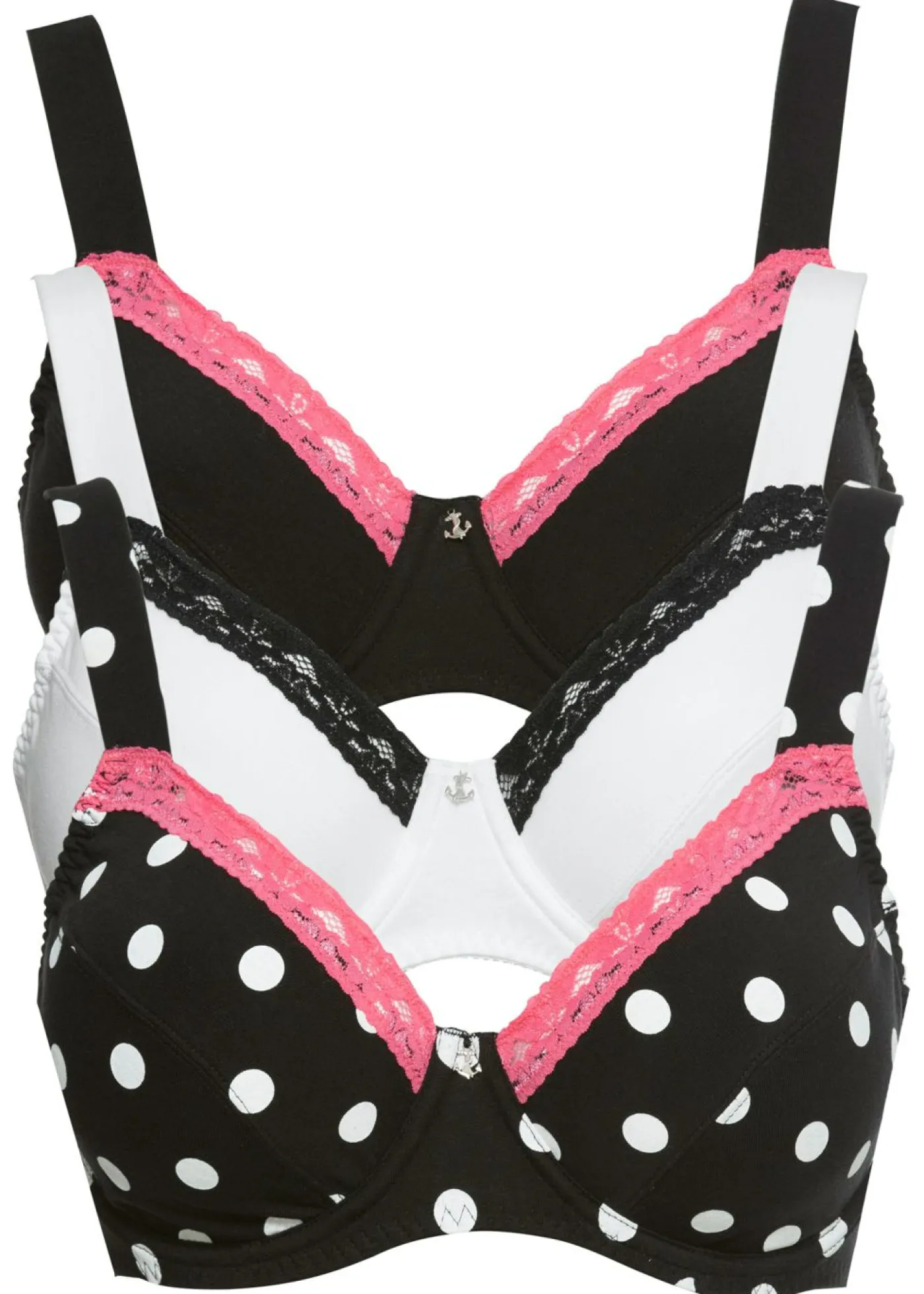 Hot Pack de 3 sujetadores Mujer Ropa Interior De Algodón