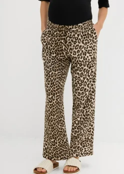 Best Pantalón 2 en 1 de muselina pura de algodón para durante y después del embarazo Mujer Premamá