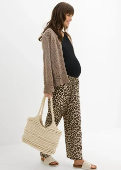 Best Pantalón 2 en 1 de muselina pura de algodón para durante y después del embarazo Mujer Premamá