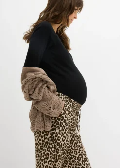 Best Pantalón 2 en 1 de muselina pura de algodón para durante y después del embarazo Mujer Premamá