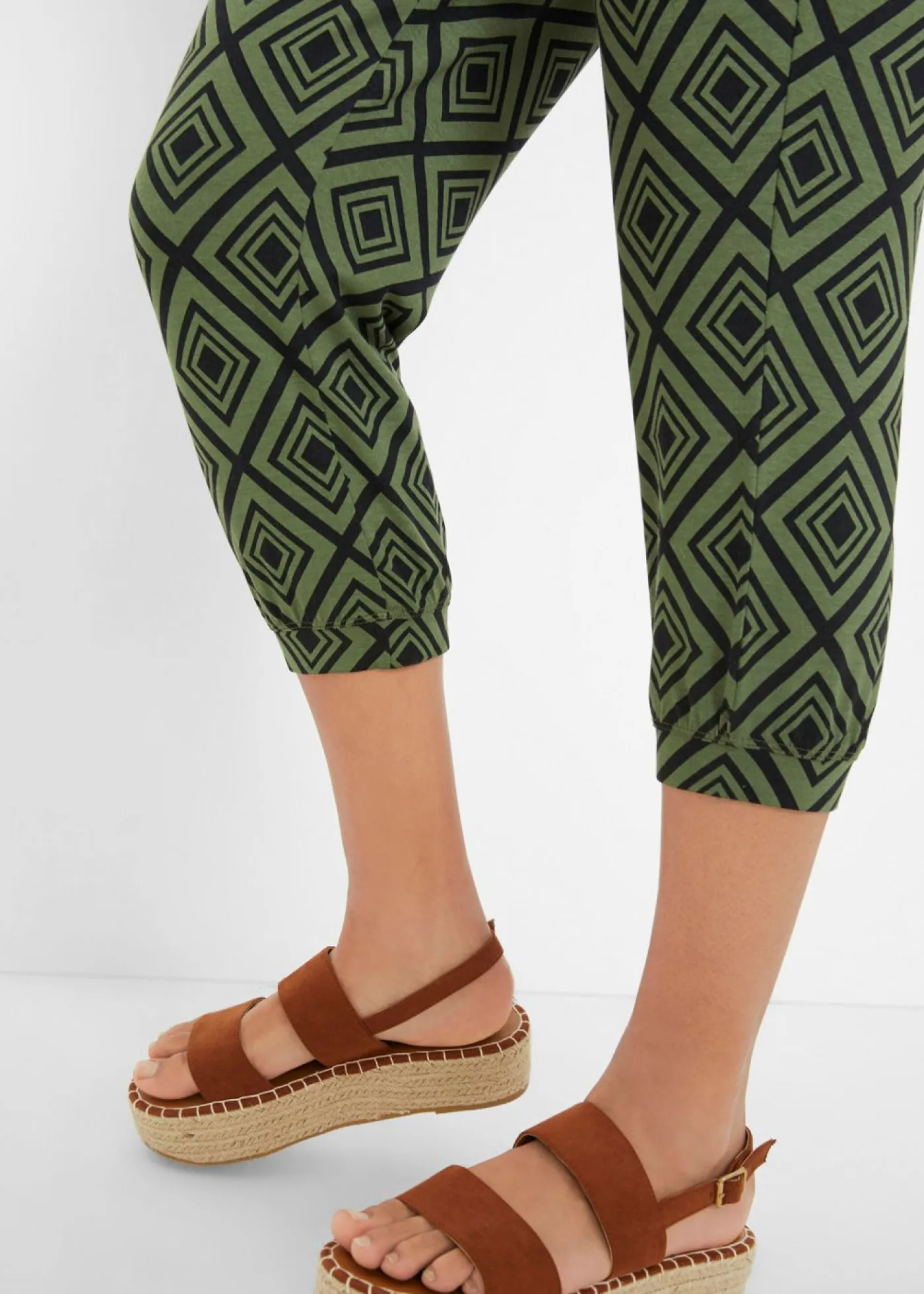 Sale Pantalón 3/4 estampado Mujer Pantalones