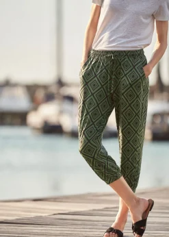 Sale Pantalón 3/4 estampado Mujer Pantalones
