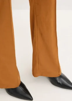 Sale Pantalón acampanado de ante sintético Mujer Pantalones
