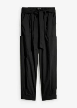 Sale Pantalón acortado tipo cargo Mujer Pantalones|Novedades