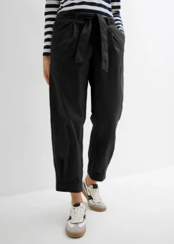 Sale Pantalón acortado tipo cargo Mujer Pantalones|Novedades