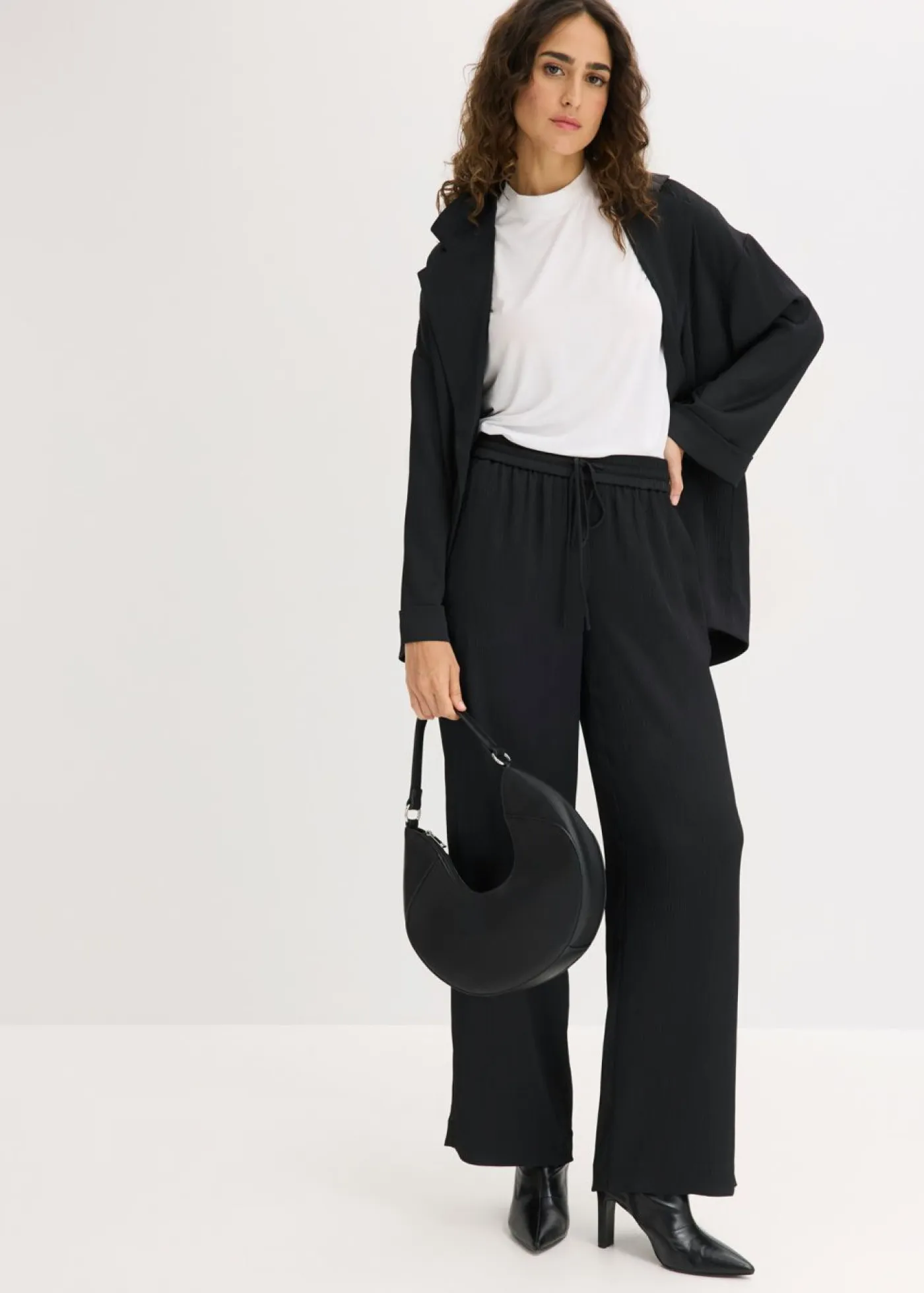 Clearance Pantalón ancho con cinturilla cómoda Mujer Tallas Pequeñas