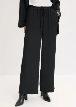 Pantalón ancho con cinturilla cómoda Mujer Pantalones