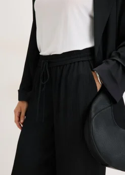 Pantalón ancho con cinturilla cómoda Mujer Pantalones