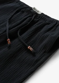 Best Pantalón ancho con efecto estructurado Mujer Pantalones