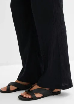 Best Pantalón ancho con efecto estructurado Mujer Pantalones