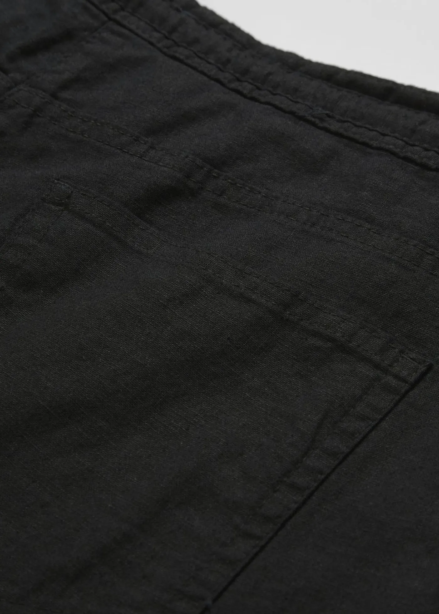 Best Pantalón ancho con lino Mujer Pantalones|Tallas Pequeñas