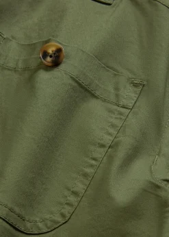 Pantalón ancho de cinturilla cómoda y talle alto Mujer Pantalones
