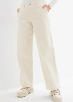 Pantalón ancho de pana Mujer Pantalones