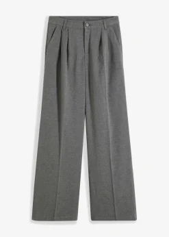 Discount Pantalón ancho de pliegues Mujer Pantalones