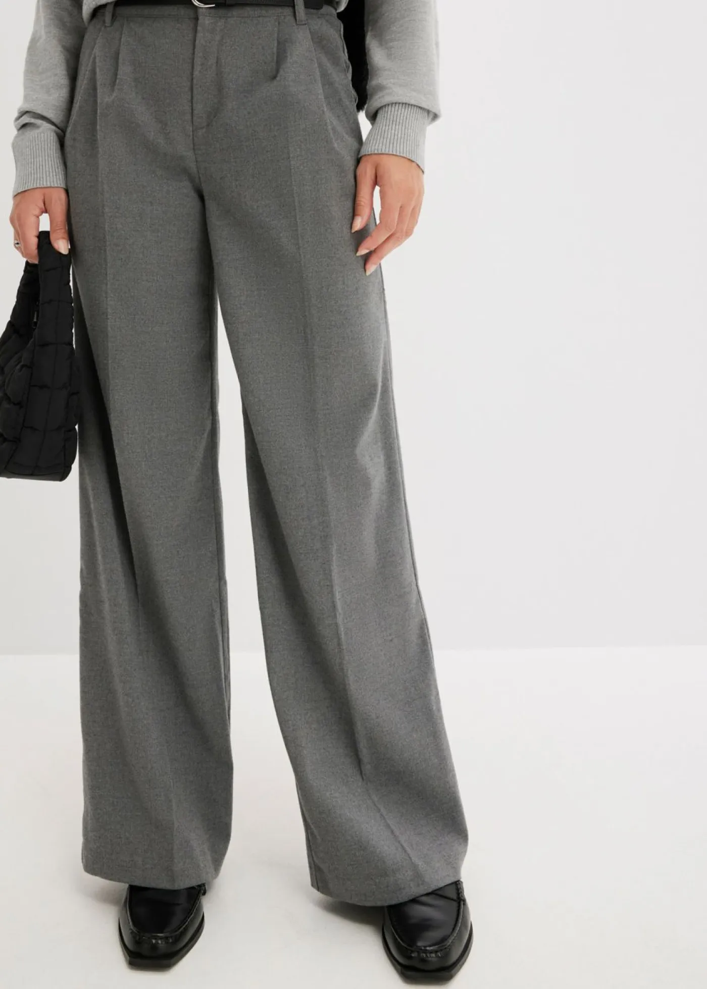 Discount Pantalón ancho de pliegues Mujer Pantalones