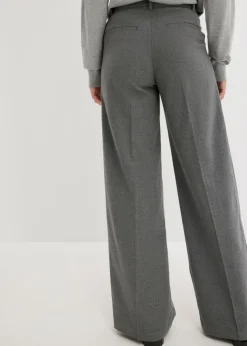 Discount Pantalón ancho de pliegues Mujer Pantalones