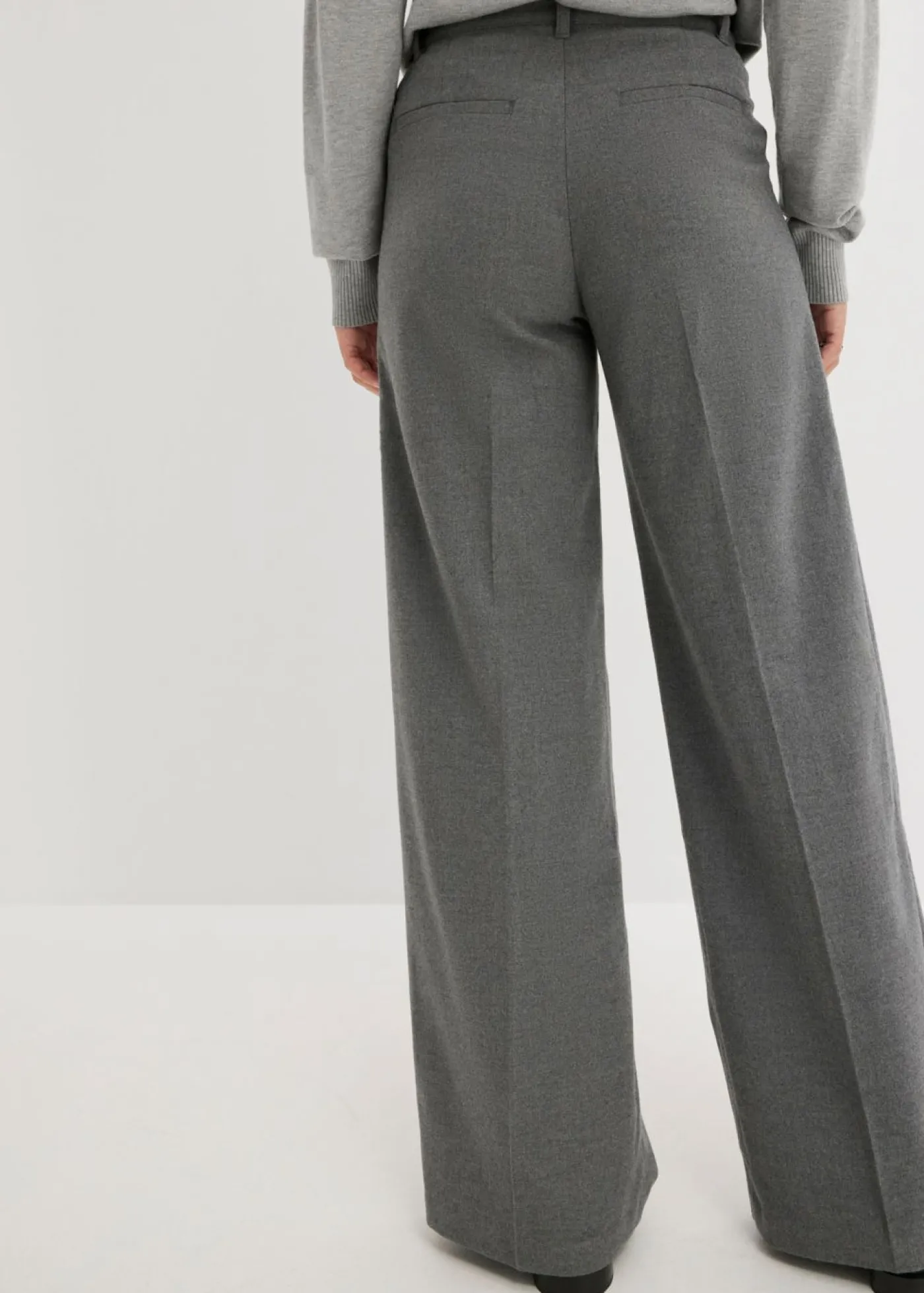 Discount Pantalón ancho de pliegues Mujer Pantalones