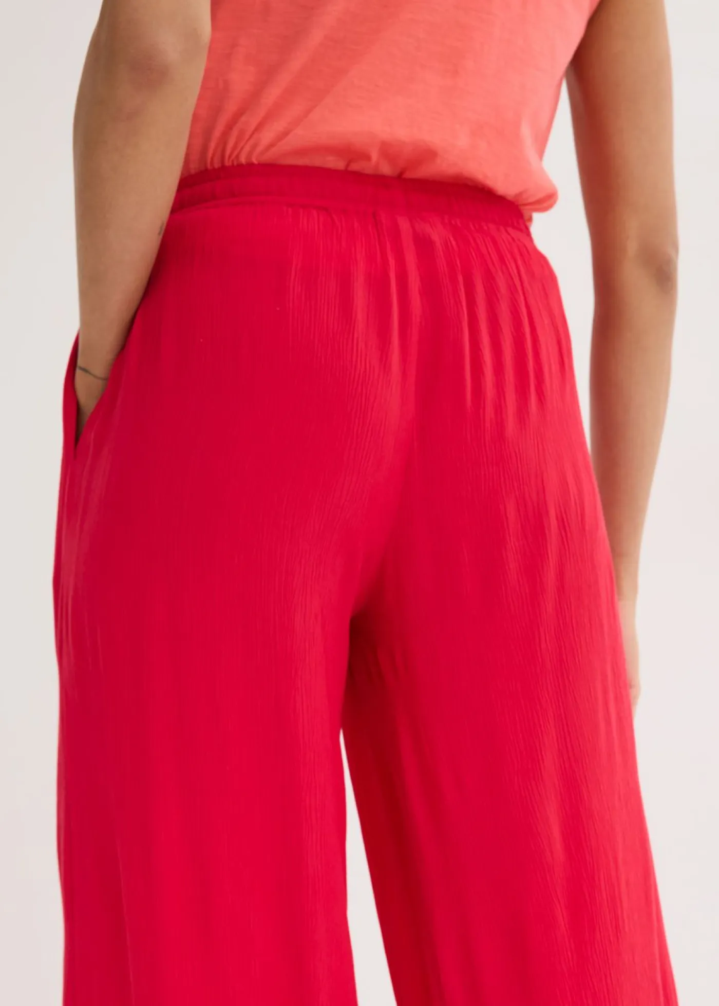 Best Pantalón ancho de viscosa fina Mujer Pantalones