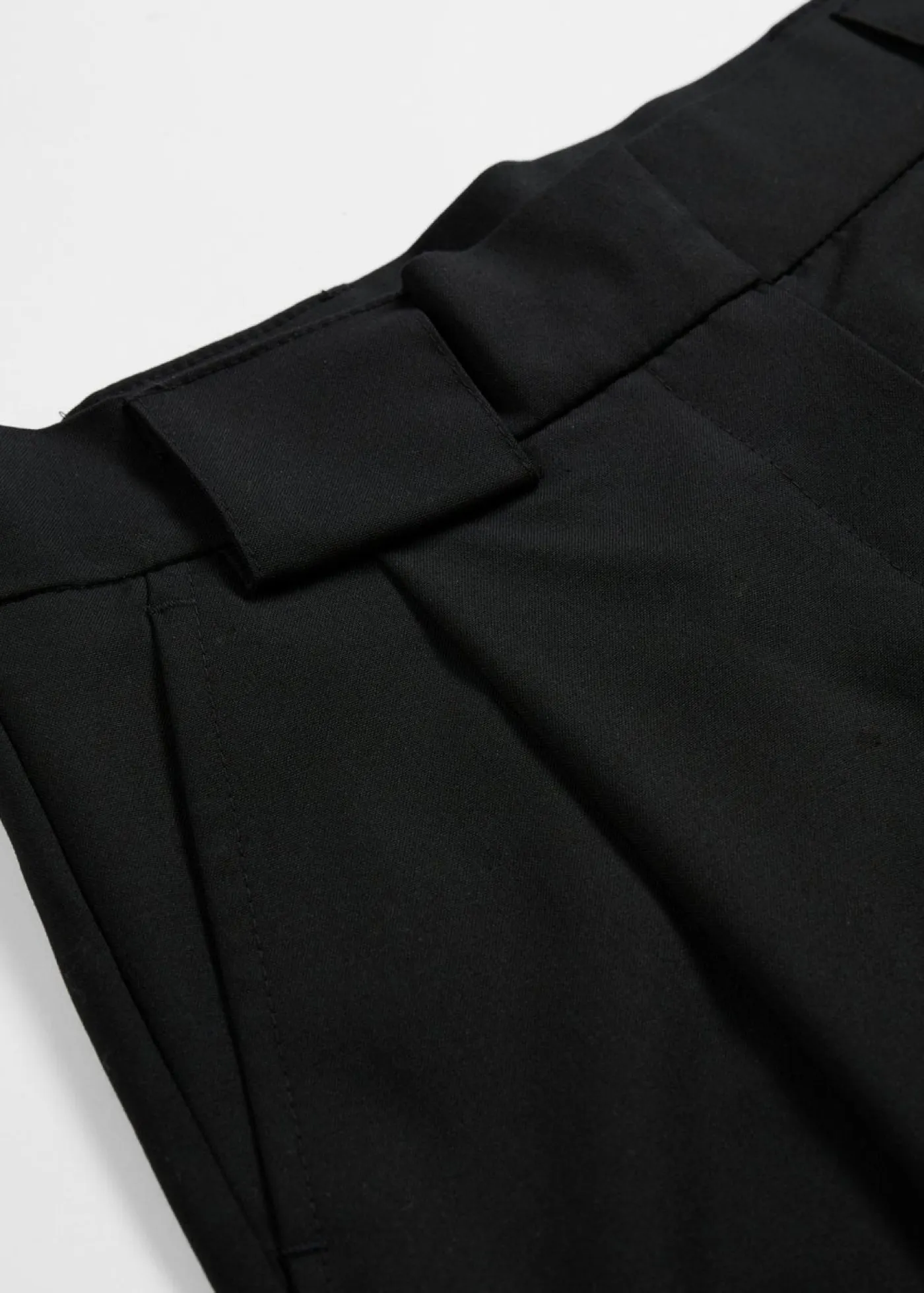 Pantalón barrel con cintura alta Mujer Esenciales|Pantalones