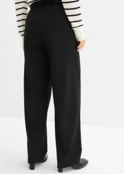 Pantalón barrel con cintura alta Mujer Esenciales|Pantalones
