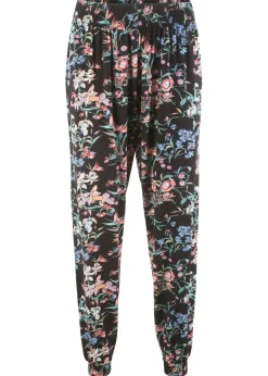 Pantalón bombacho de mezcla de viscosa Mujer Pantalones