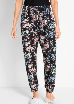 Pantalón bombacho de mezcla de viscosa Mujer Pantalones