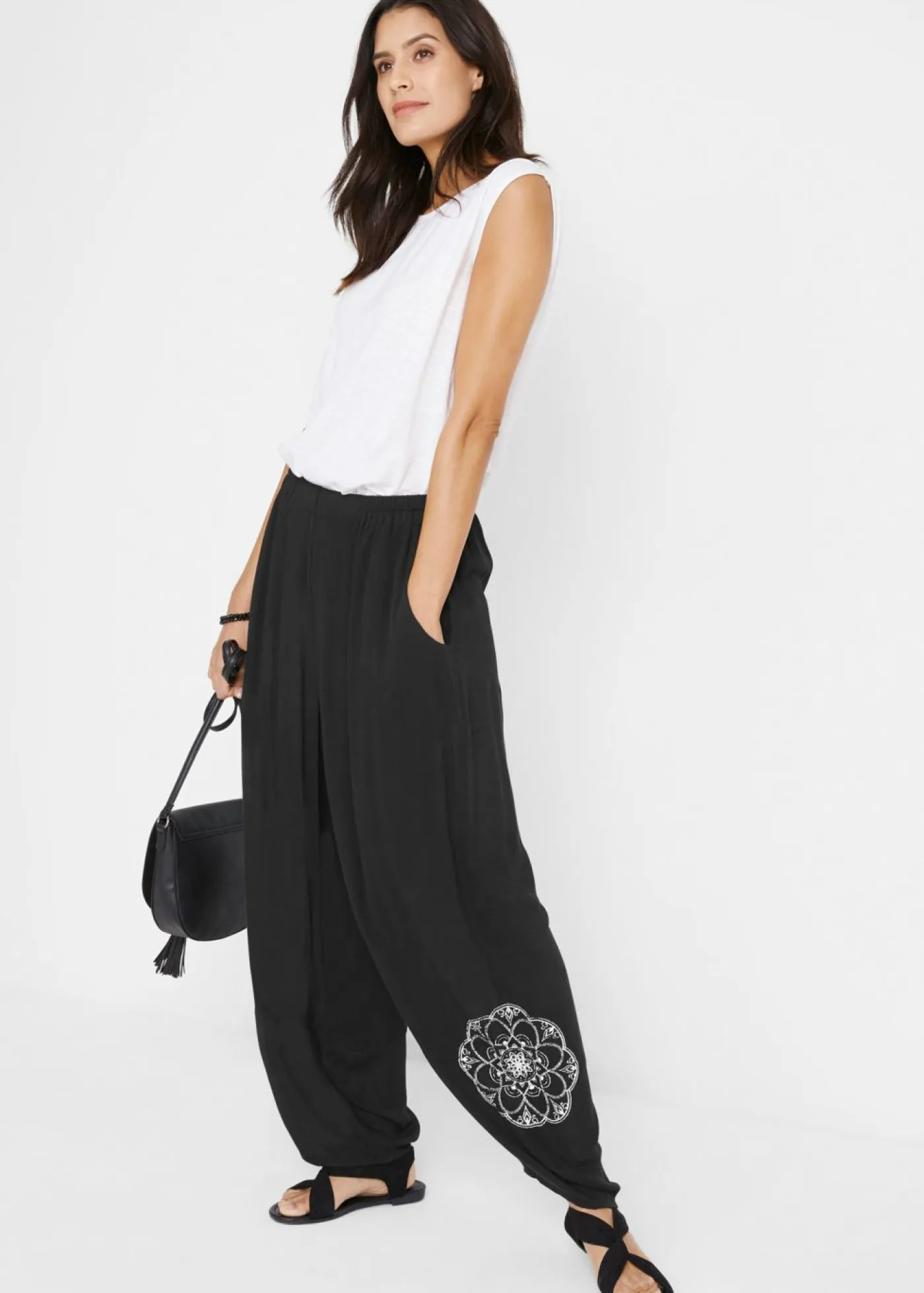 Best Pantalón bombacho de viscosa Mujer Pantalones