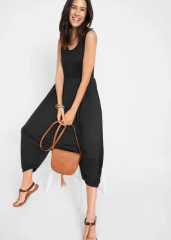 Discount Pantalón bombacho tipo mono de punto de mezcla de viscosa Mujer Monos
