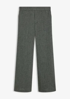 Outlet Pantalón bootcut de estilo tweed Mujer Pantalones