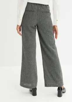 Outlet Pantalón bootcut de estilo tweed Mujer Pantalones