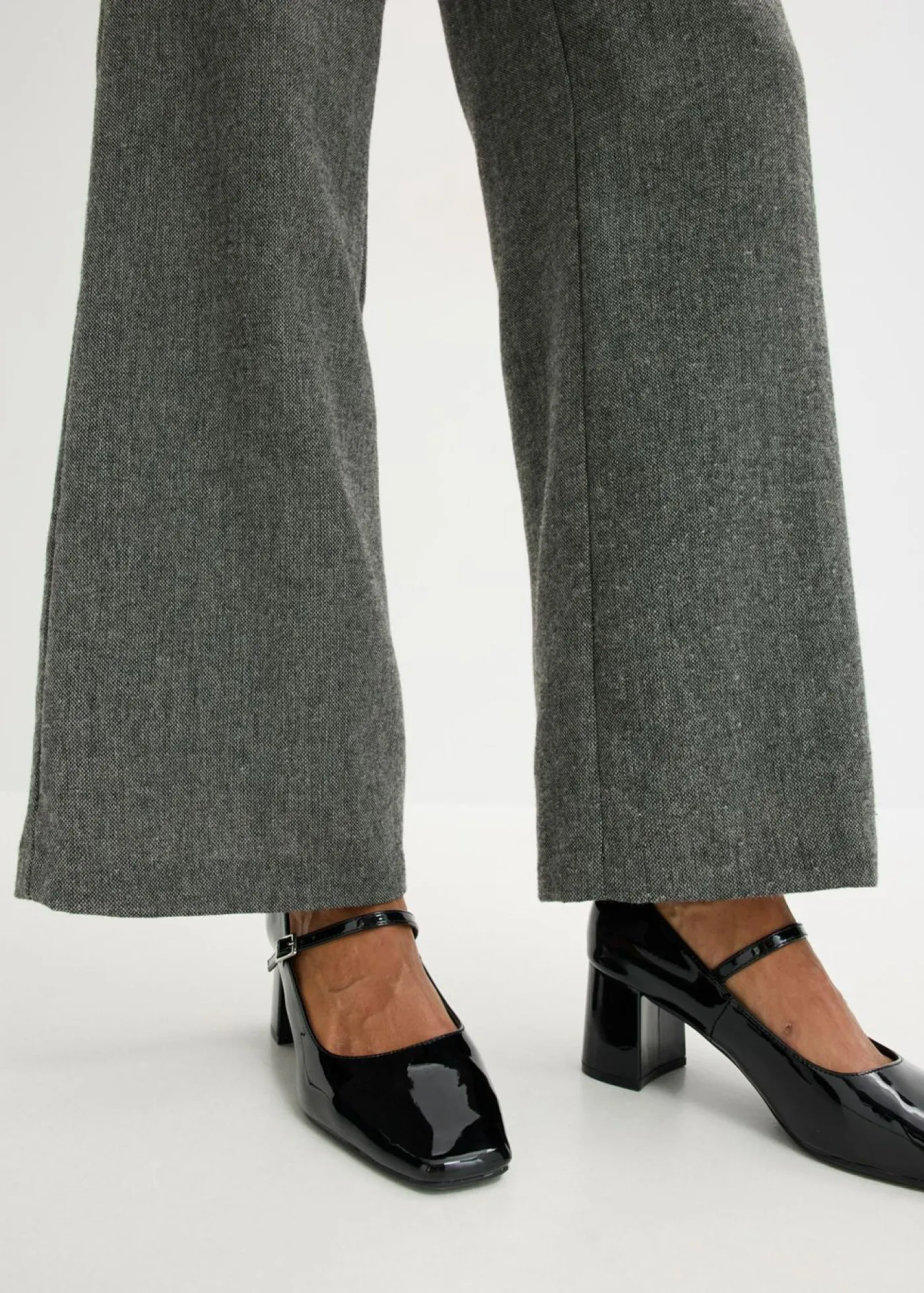 Outlet Pantalón bootcut de estilo tweed Mujer Pantalones