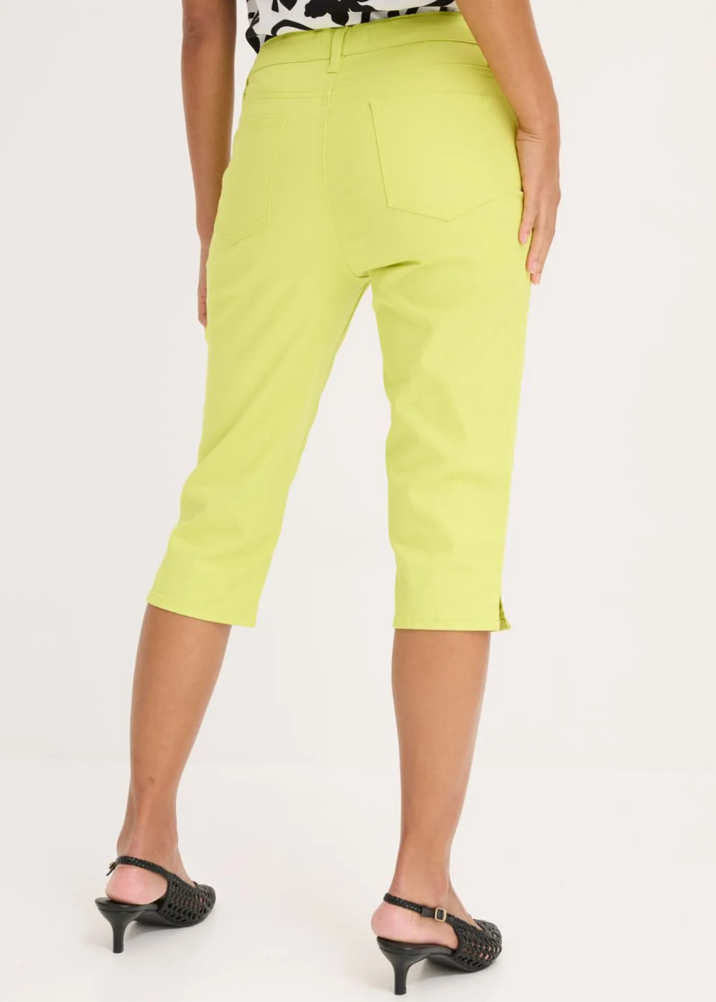 Best Pantalón capri con cintura cómoda Mujer Pantalones