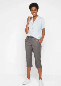 Discount Pantalón capri con cordón Mujer Pantalones
