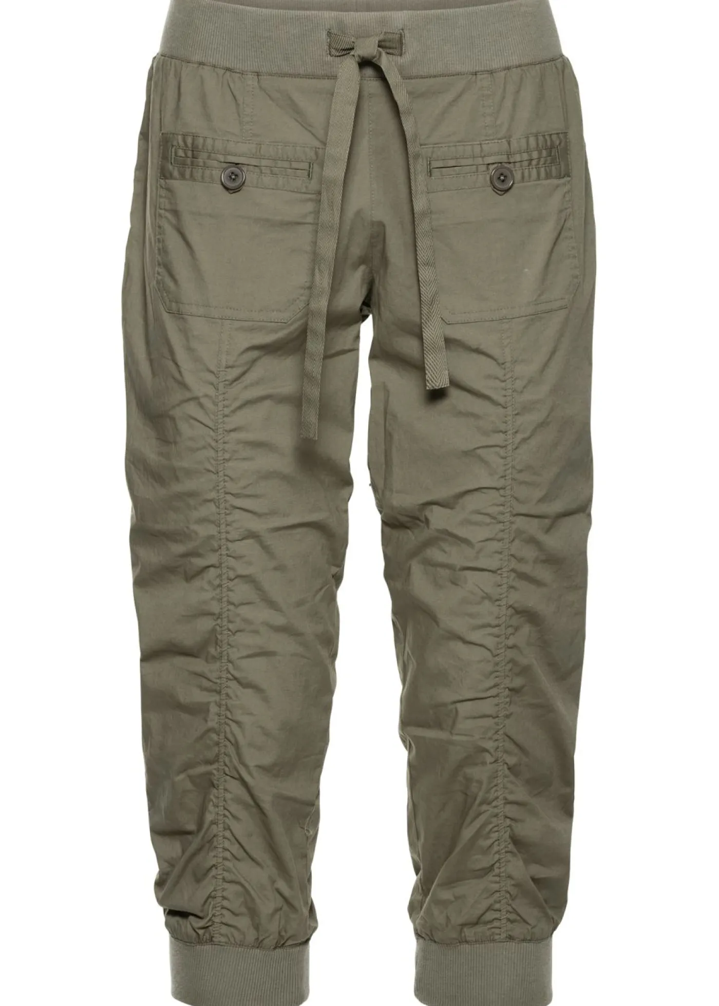 Outlet Pantalón capri de algodón puro Mujer Pantalones