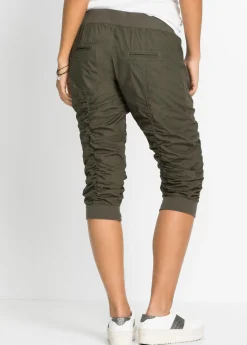 Outlet Pantalón capri de algodón puro Mujer Pantalones